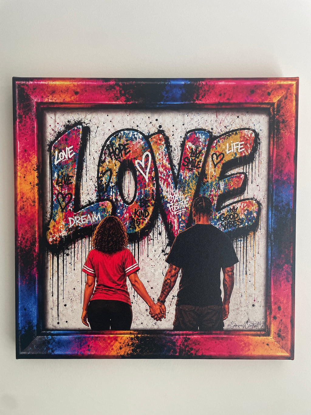 Love in Color – 20x20 Graphic Canvas Art