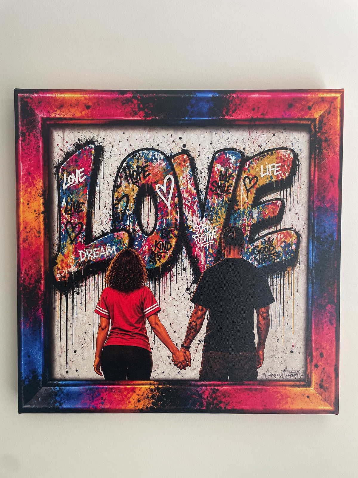 Love in Color – 20x20 Graphic Canvas Art