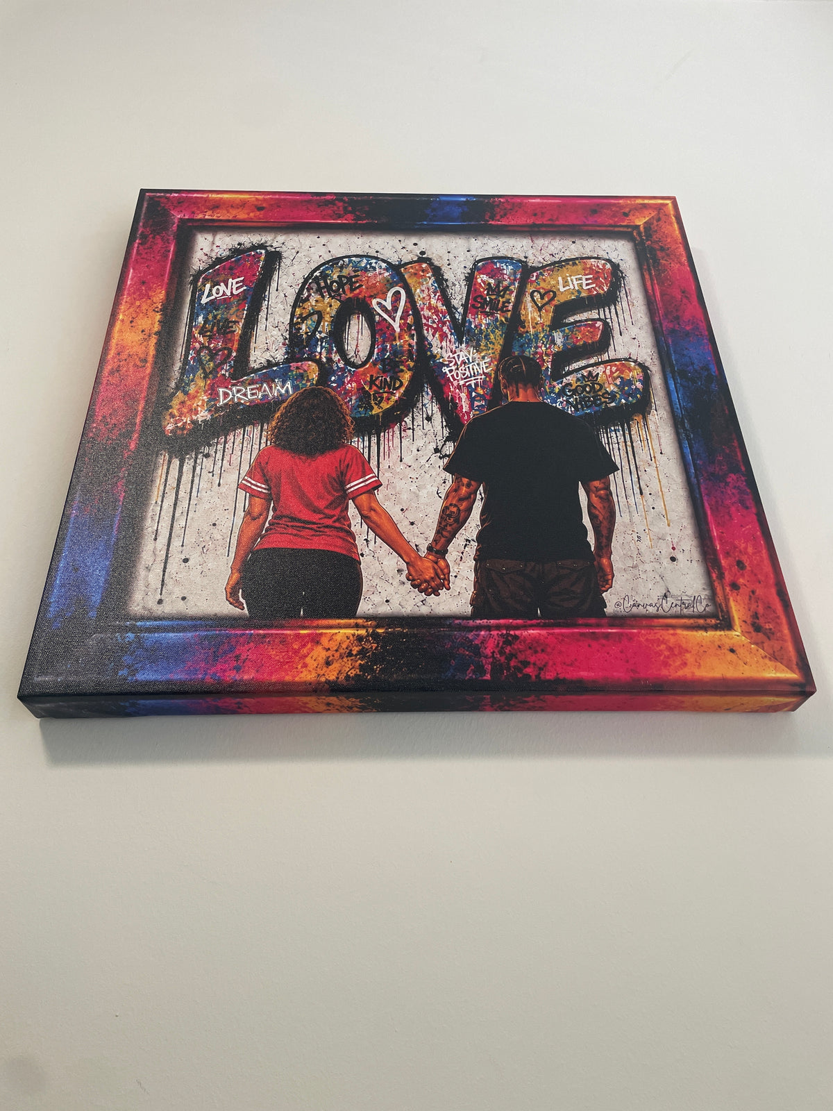 Love in Color – 20x20 Graphic Canvas Art