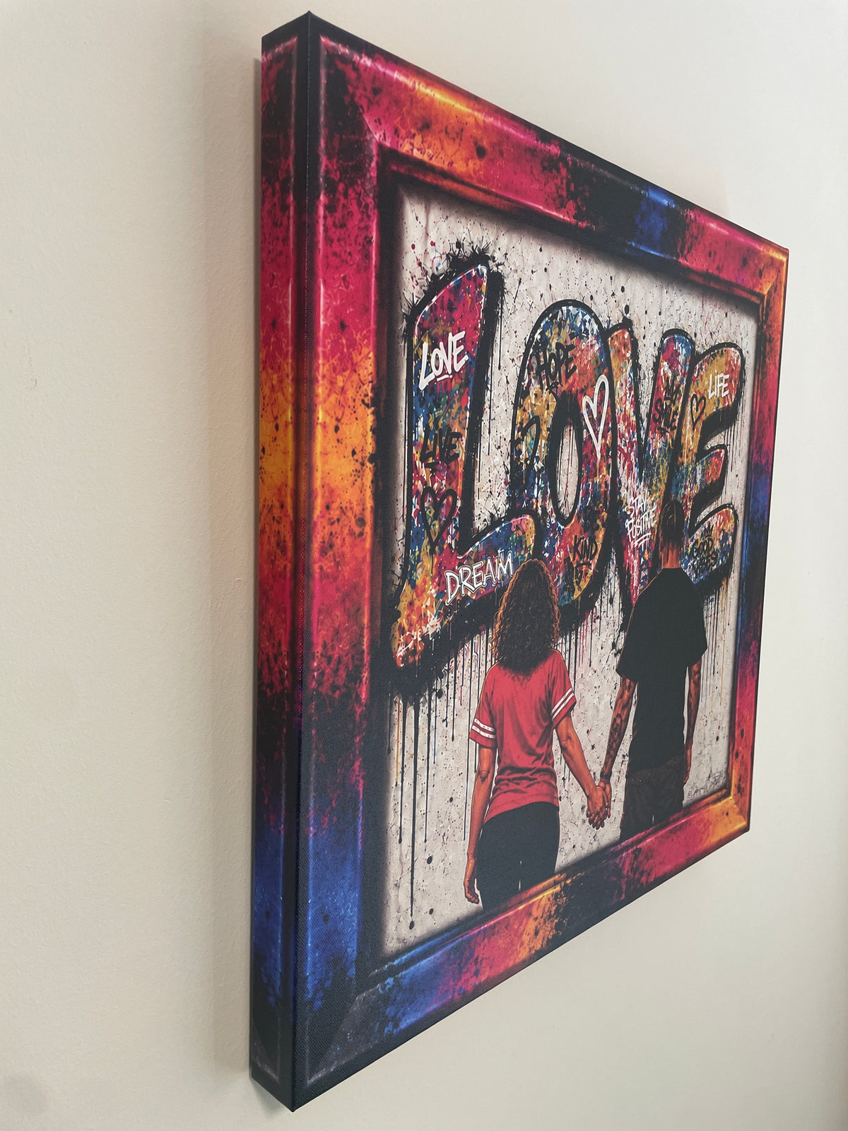 Love in Color – 20x20 Graphic Canvas Art