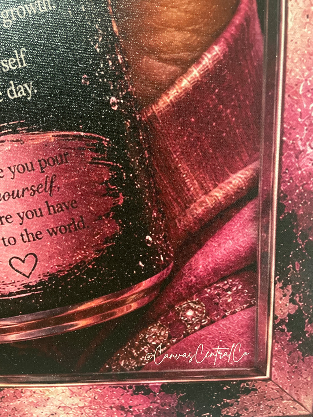 Pour Into Yourself – 24x23 Graphic Canvas Art