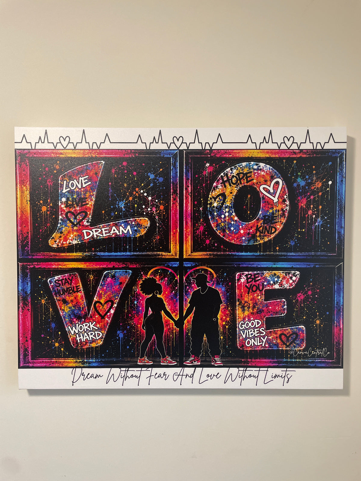 Love Without Limits-30x24 Graphic Canvas Art