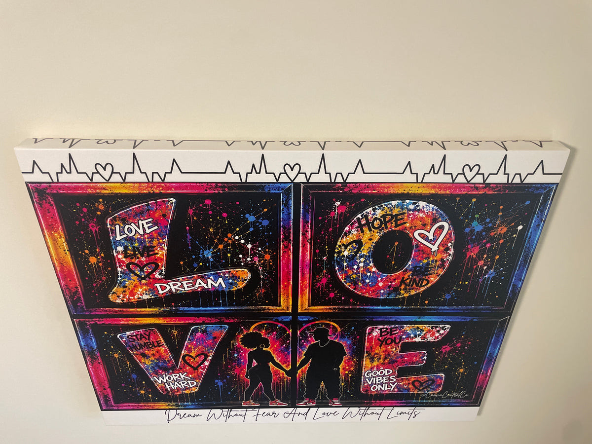 Love Without Limits-30x24 Graphic Canvas Art