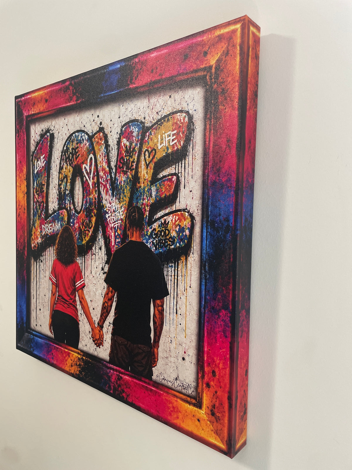 Love in Color – 20x20 Graphic Canvas Art