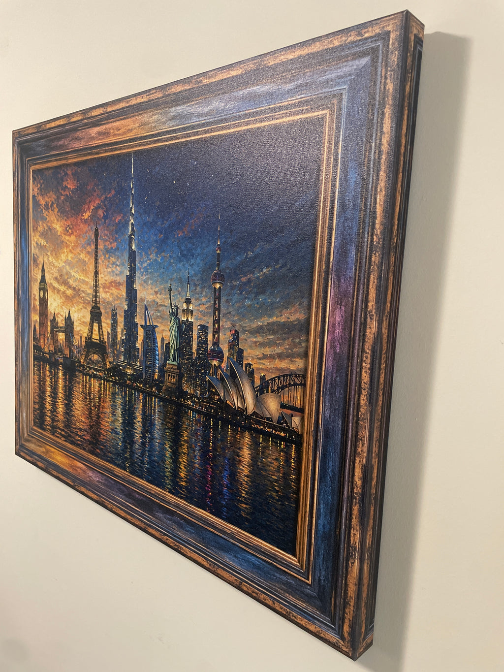 Worlds United – 30x24 Graphic Canvas Art