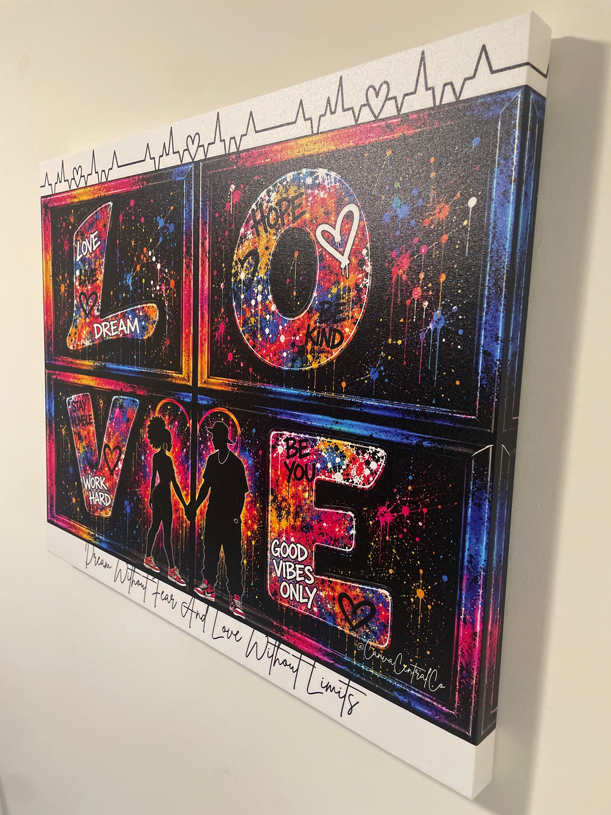 Love Without Limits-30x24 Graphic Canvas Art