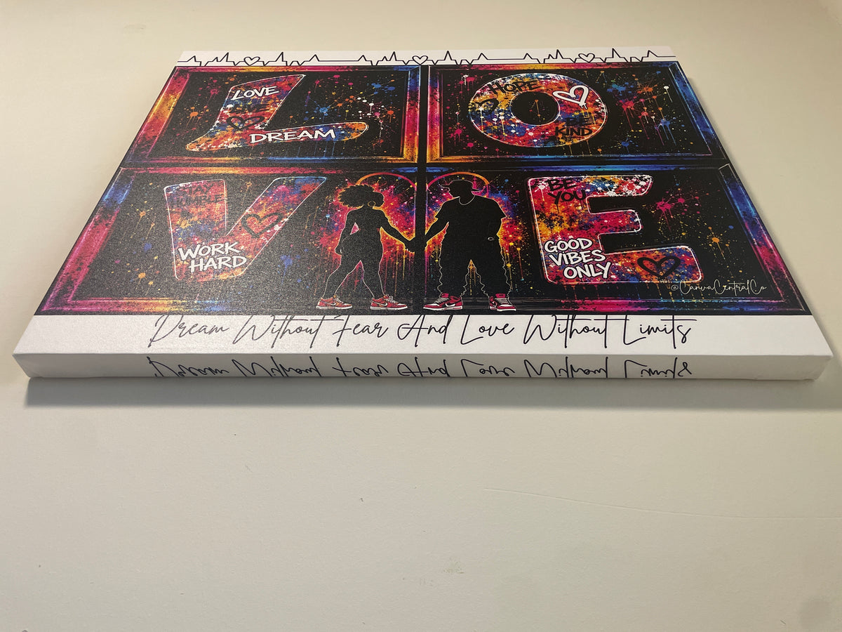 Love Without Limits-30x24 Graphic Canvas Art